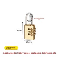 Cadenas à combinaison pour bagages, armoire de dortoir, mini cadenas étanche pour salle de sport, modèle Qtmms