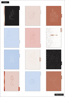 Carnet de notes personnalisable en gros, couverture rigide de haute qualité, reliure à disques, avec planificateur Happy Planner et organisation de tableau de bord, journal quotidien et hebdomadaire
