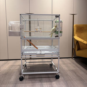 2025 Yeni Stil Kuş Kafesi Evcil Hayvan Kafesleri Tek, Çift ve Üç Katlı Kafes Dış Mekan Büyük Papağan Kafesi Kuş Kafesi - Product Image 1