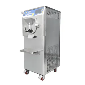 Máquina comercial de sorvete duro, sorvete congelador lote 100L/H com tela sensível ao toque de 5 polegadas