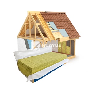 HUAYUE Panneau sandwich de conception <span class=keywords><strong>industrielle</strong></span> 100mm <span class=keywords><strong>Isolation</strong></span> 100kg/m3 Laine de roche minérale pour entrepôts - Product Image 3
