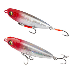 Señuelo de pesca Huashengda de 5.5cm, señuelo de superficie flotante para pesca de lubina, diseño de ojo rojo. - Product Image 1