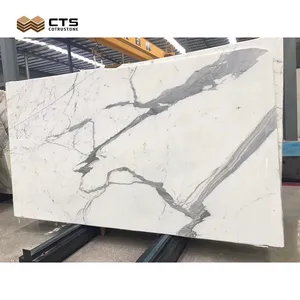 Best Quality Italy Origin Natural Polished Classic White Slabs Calacatta 36x72 Tiles Bianco Marble Price