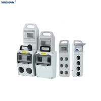 Boîtier de distribution électrique portable robuste en ABS, étanche, pour travaux extérieurs