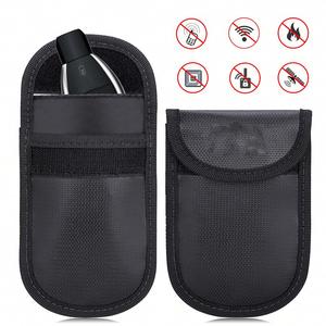 CUSTOM Fireproof Waterproof Car Key Pouch Hot Sale RFID Signal Blocking Anti-theft Anti-hacking Fabric Key Case Made Filing - Product Image 2