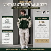 Veste universitaire personnalisée en mélange de laine pour homme, manches en cuir PU, patch en chenille, manteau Letterman, OEM ODM, logo personnalisé, vente en gros