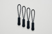 Glissière de fermeture éclair personnalisable en direct d'usine, tire-cordon en silicone durable pour accessoires vestimentaires, fabriqué en PU PVC