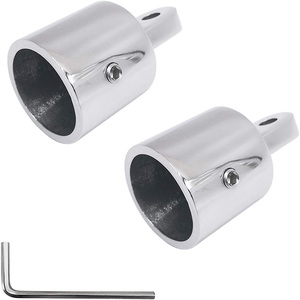 Embouts de fixation <span class=keywords><strong>pour</strong></span> <span class=keywords><strong>bimini</strong></span> de bateau polis miroir - Acier inoxydable de qualité marine <span class=keywords><strong>pour</strong></span> supports de bâches de yachts et de voiliers - Product Image 4