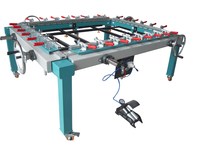 Presse d'impression sérigraphique semi-automatique à 6 stations avec cadre métallique, nouvelle imprimante sérigraphique pour l'impression sur t-shirts et vêtements