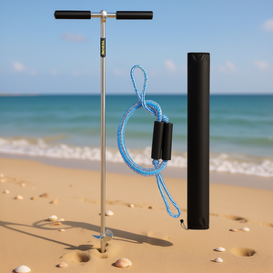 Ancre de sable en acier inoxydable Vevor de 36 pouces avec ligne élastique et sac de transport pour jet ski, kayak et utilisation sur la plage - Product Image 2