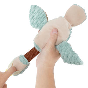 Elastic cepet elastik ördek köpek peluş oyuncaklar nane yeşil parmak çanta streç köpek gıcırtılı oyuncaklar interaktif ses diş taşlama köpek oyuncaklar - Product Image 4