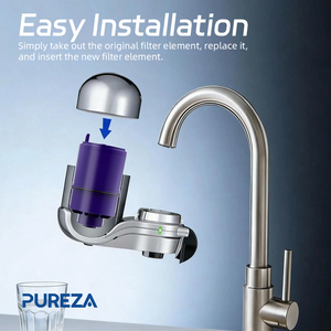 Purificateur <span class=keywords><strong>d</strong></span>'<span class=keywords><strong>eau</strong></span> domestique PUREZA OEM à charbon actif, filtre de <span class=keywords><strong>robinet</strong></span> frontal à activation manuelle avec membrane CTO UF - Product Image 4
