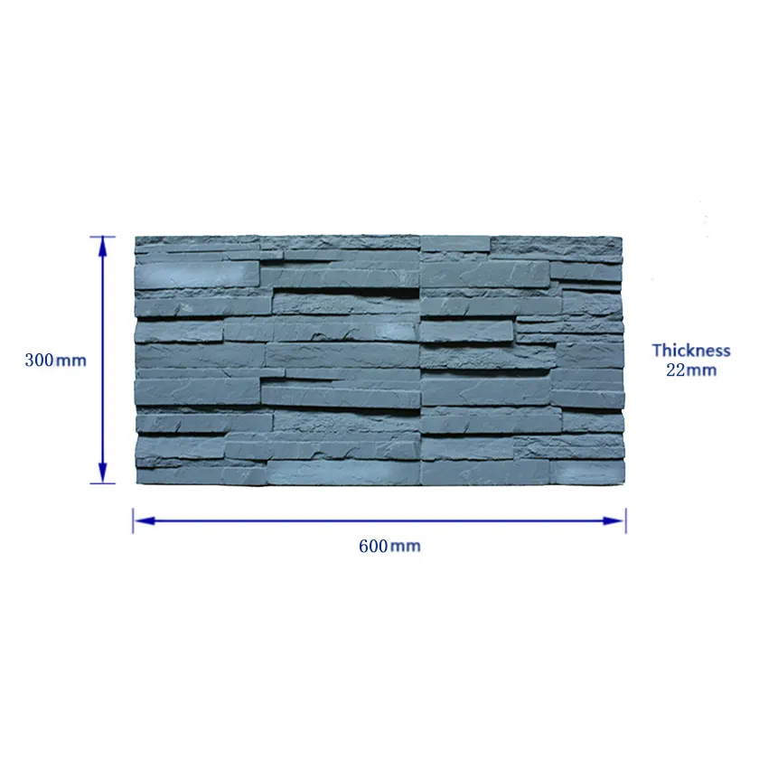 NEU 3D आधुनिक प्रदर्शनी डिजाइन दीवार पैनल पु गोथिक उद्योग पैनल कंक्रीट स्लैब अशुद्ध पत्थर पैनल