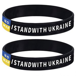 Pulsera de Goma con la Bandera Nacional de Ucrania, Brazalete Deportivo de Fútbol Amarillo, Pulseras y Brazaletes Elásticos de Silicona, Regalos - Product Image 5
