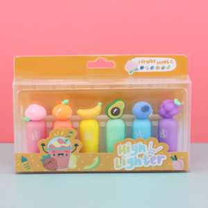 2025 venta al por mayor <span class=keywords><strong>de</strong></span> alta calidad Mini resaltador pluma papelería <span class=keywords><strong>unicornio</strong></span> fluorescente rotulador 6 colores marca pluma lindo resaltador - Product Image 5