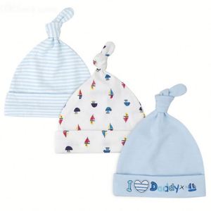 Gorro Ajustable para Recién Nacidos de 0 a 6 Meses, Ideal para Viajar, para las Cuatro Estaciones, Unisex, Bonito, Suave y Cómodo para el Uso Diario, Diseño de Nudo Tejido - Product Image 5