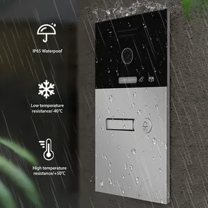 Multi Apartment 8 Inch Touch Button Home Security Smart Video Doorbell Phone Video Intercom System