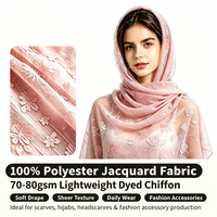 Tissu Jacquard 100% Polyester à Prix Compétitif, Texture Tissée Décorative, Largeur 58/60 pouces, pour Robes, Vêtements, Jupes, Blouses, Pyjamas, Mode