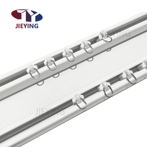 Jieying nhôm Trần đôi Rèm đường sắt lõm Rèm cực treo trần đôi Rèm theo dõi - Product Image 4