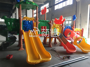 Moetry rừng chủ đề Toddler sân chơi thiết bị nhựa trượt cho trẻ em chơi ngoài trời cho vườn trường hoặc nhà trẻ sân sau - Product Image 3