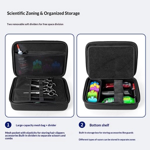 Sac de rangement EVA pour tondeuses à cheveux, outils et accessoires pour <span class=keywords><strong>Hatteker</strong></span>/Oneisal/Wahl5Star/Andis - Product Image 3