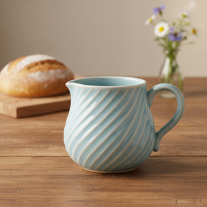 Tazas de Cerámica Personalizadas con Diseño en Relieve 3D, Color Azul Cielo, para Uso Diario en el Hogar y la Oficina - Product Image 2
