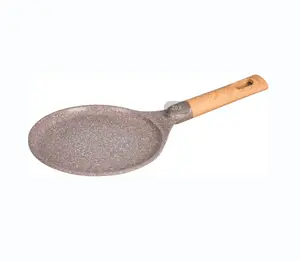 MGC High Quality Non-stick Cooking brown Frying Pans bbq pizza pan Aluminum wok pots and pans