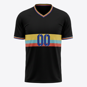 Camiseta de Fútbol Personalizada con Estampado Digital, Cuello Redondo, Deportiva para Hombre, Transpirable, de Secado Rápido, Personalizable con Nombre y Número del Equipo - Product Image 1