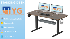 Hot bán 55 "x 24" điện chiều cao có thể điều chỉnh thường vụ bàn với quản lý cáp khay, đối với nhà văn phòng - Product Image 3