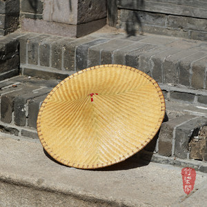 Jinzhu Handmade Bamboo Woven Hat <b>Sombrero</b> Outdoor Sun Protection Adult Traditional Style - Product Image 5