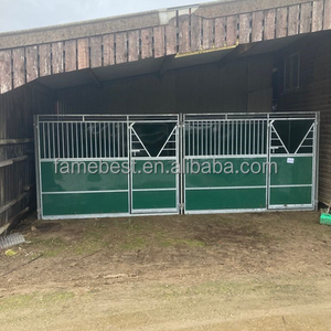 Stabulation provisoire Stable debout libre sans rouille Stalle stable de cheval galvanisé à chaud - Product Image 6