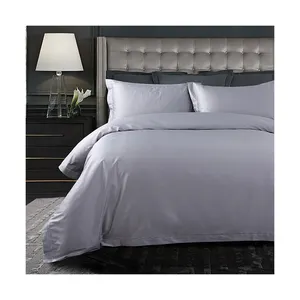 Modern Hotel Resort Guestroom Linen Bedding Set 100% Cotton 300 400 TC With Decoration Tape