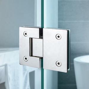 Ferramenta in acciaio inox incorniciato specchio a perno nascosto in vetro porta doccia cerniera <span class=keywords><strong>per</strong></span> occhiali da doccia - Product Image 1