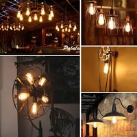 Ampoule LED E26/E27 Corn Lights, lumière chaude 2700K, usage résidentiel, 220V 110V, dimmable, filament Edison, 4W, angle de faisceau 360°, IRC 90
