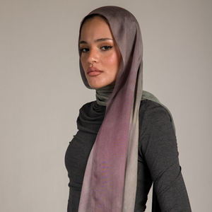 Premium Ombre Water Print Modal Hijab Soft Comfort Transpirable Ligero Tejido Modal Chal Ready Ship Gradient para musulmanes - Product Image 1