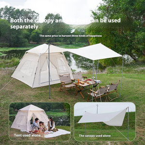 Tenda da <span class=keywords><strong>Campeggio</strong></span> Portatile Automatica Pieghevole Impermeabile in Oxford Rinforzato con Tenda Integrata per Esterni - Product Image 4