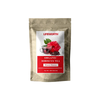 Thé Détox Herbal LIFEWORTH Minceur Amincissant Certifié ISO, Fleur d'Hibiscus Séchée pour Adultes, Sans Sucre, Sans Caféine
