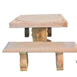 طاولة خرسانية طاولات حدائق خارجية ومقاعد للحدائق ، طاولات وكراسي بلاستيكية - Product Image 1