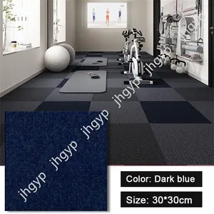 Custom Nylon Office Carpet Mat Color Home Fluffy Peel And Stick Square Anti Carpets Floor Tile Size 30*30 Soft For Hotel