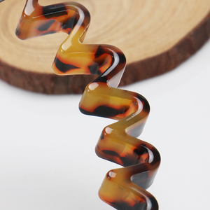 Fashion <strong>Wavy</strong> Unisex <strong>Headband</strong> Popular Tortoiseshell Color Acetate Men Women's <strong>Headband</strong> Sports <strong>Headbands</strong> - Product Image 6