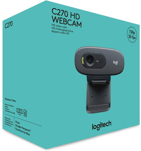 Webcam <span class=keywords><strong>HD</strong></span> <span class=keywords><strong>Logitech</strong></span> <span class=keywords><strong>C270</strong></span> originale, 720p, appels vidéo grand écran avec micro anti-bruit, correction automatique de la lumière, caméra web USB - Product Image 6