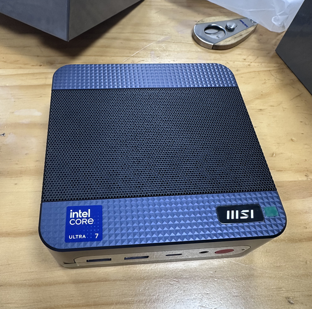 Mini PC for MSI Cubi NUC AI I7-155HNX Intel Core Ultra 7-155H U5-125H Dual 2.5G LAN HDMI DP 4xUSB Thunderbolt 4 3.5mm Combo