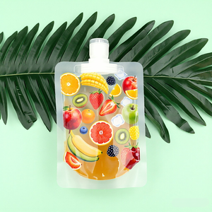Pochette Doypack transparente personnalisée de 1 oz avec bec verseur <span class=keywords><strong>pour</strong></span> l'emballage de liquides (<span class=keywords><strong>eau</strong></span>, aliments, lait, aliments <span class=keywords><strong>pour</strong></span> animaux, jus, boissons) – Sac Mylar - Product Image 6
