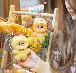 Nuovo Arrivo 100% Autentico 6 Pezzi/Scatola Baby Three Mini Animals World Blind Box Bambole di Peluche in Vinile Kawaii Portachiavi Giocattolo - Product Image 5