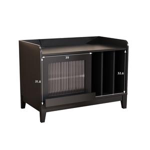 <span class=keywords><strong>Meuble</strong></span> <span class=keywords><strong>de</strong></span> <span class=keywords><strong>rangement</strong></span> vintage en bois pour tourne-disque, armoire <span class=keywords><strong>de</strong></span> <span class=keywords><strong>rangement</strong></span> pour disques vinyles, organisateur décoratif multifonctionnel pour salon - Product Image 1