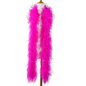 Venta barata lista para enviar Boa de plumas de avestruz de varios colores de 5 capas para mujer vestido de baile falda accesorios decorativos - Product Image 6