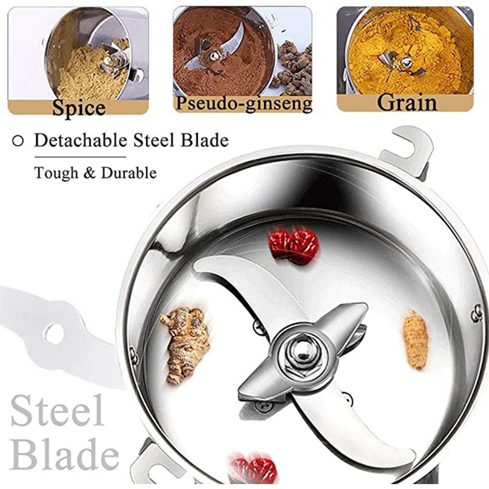 Grains de café Noix Épices Grain À Base de Plantes Poudre Sèche De Mélangeur de broyeur de Nourriture Épices grains Broyeur 800g Moulin À Café Électrique
