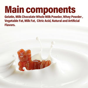밀크 초콜릿 구미 OEM-천연 코코아 맛 구미 스낵 - Product Image 4