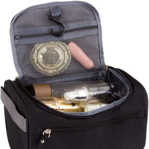 Organizador de Cosméticos de Gran Capacidad, Bolsa de Maquillaje Multifuncional con Gancho, Cierre Impermeable y Material Tipo Toalla - Product Image 5