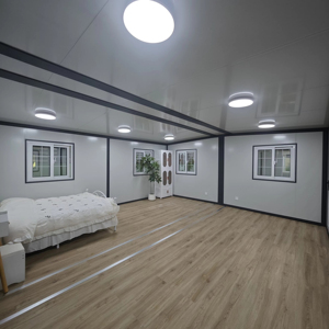 บ้านคอนเทนเนอร์เหล็กสำเร็จรูปแบบโมดูลาร์พกพาได้ทันสมัย ขนาด 20 ฟุต 40 ฟุต สำหรับใช้เป็นอพาร์ทเมนต์และโรงแรม - Product Image 4